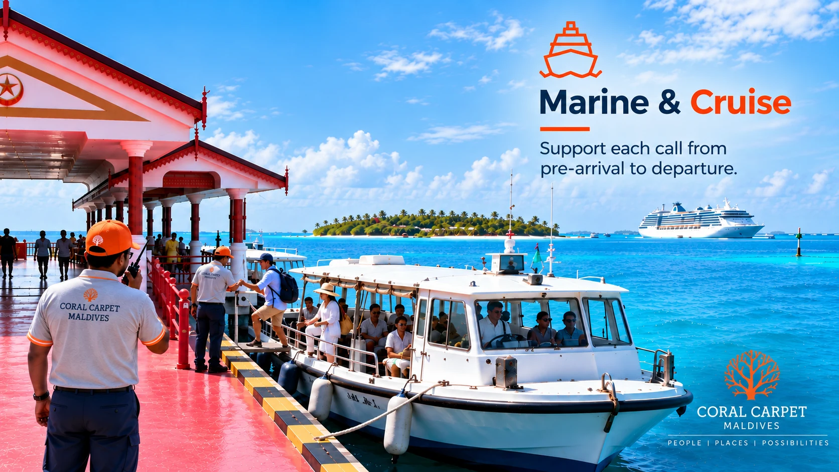 Marine and cruise vessel handling in the Maldives
